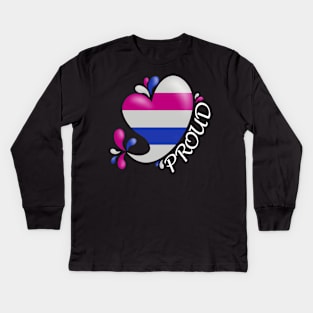 Proud to be Androgynous Kids Long Sleeve T-Shirt